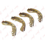 Колодки тормозные барабанные LYNXauto, комплект на ось (4 шт), арт. BS-3404