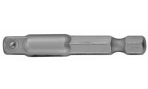 Переходник для механизированного инструмента Jonnesway, c HEX1/4"M на квадрат 1/4"M, длина 50мм, арт. D150ADP14