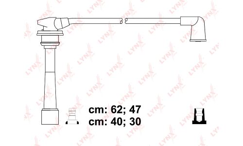 Комплект высоковольтных проводов (класс E) LYNXauto, арт. SPE3608