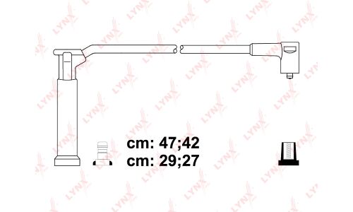 Провода высоковольтные LYNXauto, класс E, комплект 4 шт, арт. SPE5115