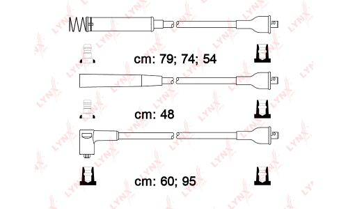 Комплект высоковольтных проводов (класс E) LYNXauto, арт. SPE5909