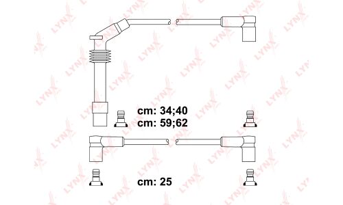 Комплект высоковольтных проводов (класс E) LYNXauto, арт. SPE5933