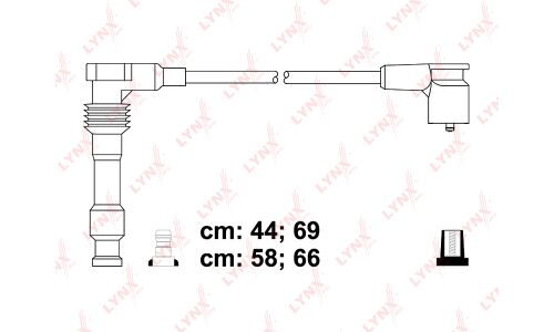 Комплект высоковольтных проводов (класс E) LYNXauto, арт. SPE8011