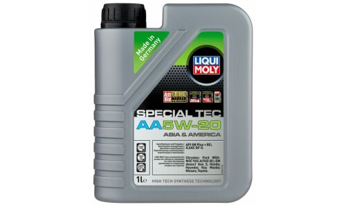 Масло моторное Liqui Moly Special Tec AA 5w20, синтетическое, API SP, ILSAC GF-6A, для бензинового двигателя, 1л, арт. 7620/20792