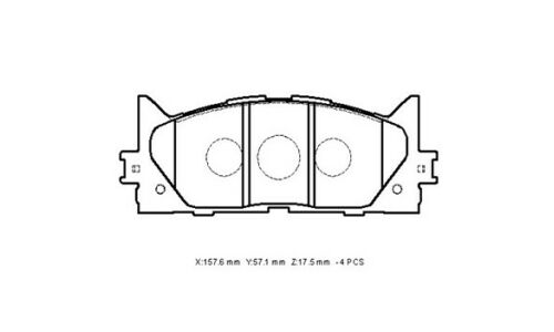 Колодки тормозные дисковые Akebono, комплект на ось (4 шт), арт. AN-734K