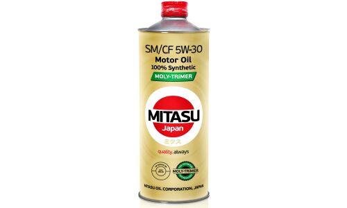 Масло моторное Mitasu Moly-Trimer 5w30, синтетическое, API SM/CF, ILSAC GF-4, для бензинового двигателя, 1л, арт. MJ-M11/1