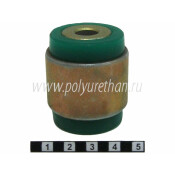 Сайлентблок нижнего уха амортизатора задней подвески запрессованный