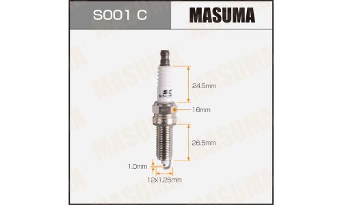 Свеча зажигания Masuma LZKR6B-10E (1578) с никелевым электродом, арт. S001C