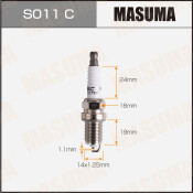 Свеча зажигания Masuma BKR6EYA-11 (4073) с никелевым электродом, арт. S011C