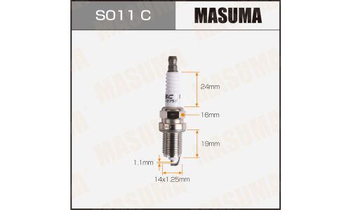 Свеча зажигания Masuma BKR6EYA-11 (4073) с никелевым электродом, арт. S011C