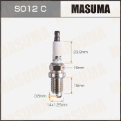 Свеча зажигания Masuma BKR6E (6962) с никелевым электродом, арт. S012C