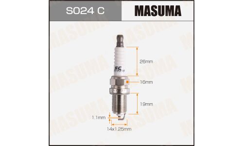 Свеча зажигания Masuma BKR6EY-11 (4368) с никелевым электродом, арт. S024C