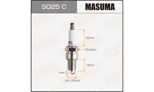 Свеча зажигания Masuma BPR5ES-11 (4424) с никелевым электродом, арт. S025C