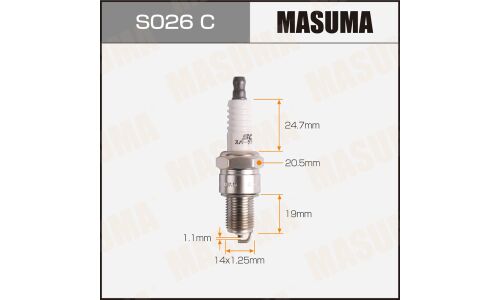 Свеча зажигания Masuma BPR6ES-11 (4824) с никелевым электродом, арт. S026C