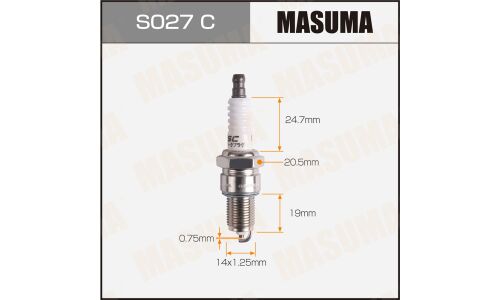 Свеча зажигания Masuma BPR5EY (2828) с никелевым электродом, арт. S027C