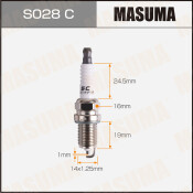 Свеча зажигания Masuma ZFR6J-11 (5585) с никелевым электродом, арт. S028C