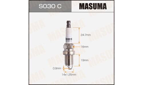 Свеча зажигания Masuma BCPR5EY (1266) с никелевым электродом, арт. S030C
