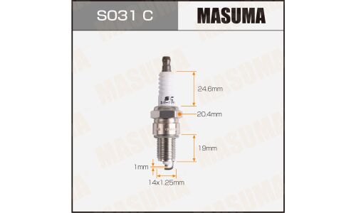 Свеча зажигания Masuma BPR5EY-11 (3028) с никелевым электродом, арт. S031C