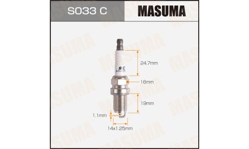 Свеча зажигания Masuma BCPR5ES-11 (3524) с никелевым электродом, арт. S033C