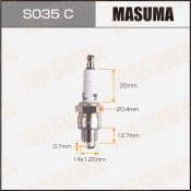 Свеча зажигания Masuma BP6HS (4511) с никелевым электродом, арт. S035C