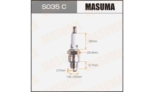 Свеча зажигания Masuma BP6HS (4511) с никелевым электродом, арт. S035C