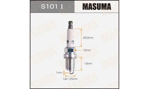 Свеча зажигания Masuma Iridium IK20 с иридиевым электродом, арт. S101I