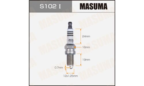 Свеча зажигания Masuma Iridium IKR7D с иридиевым электродом, арт. S102I