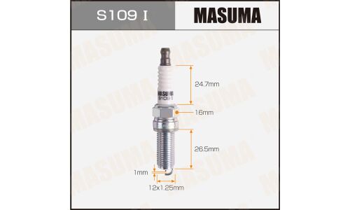 Свеча зажигания Masuma Iridium LKR7BGP-S с иридиевым электродом, арт. S109I