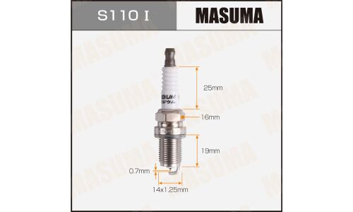 Свеча зажигания Masuma Iridium Max BKR6EIX-P с иридиевым электродом, арт. S110I