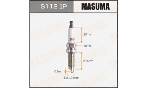 Свеча зажигания Masuma Iridium+Platinum с иридиевым электродом, арт. S112IP