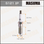 Свеча зажигания Masuma Iridium+Platinum с иридиевым электродом, арт. S121IP