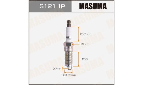 Свеча зажигания Masuma Iridium+Platinum с иридиевым электродом, арт. S121IP
