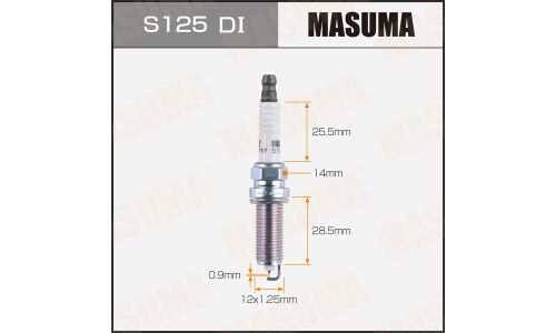 Свеча зажигания Masuma Double Iridium с иридиевым электродом, арт. S125DI