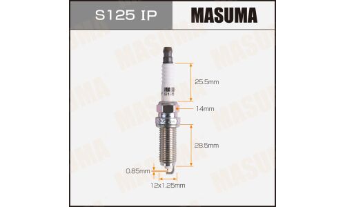 Свеча зажигания Masuma Iridium+Platinum с иридиевым электродом, арт. S125IP