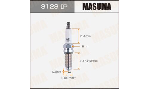 Свеча зажигания Masuma Iridium+Platinum с иридиевым/платиновым электродом, арт. S128IP
