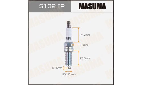 Свеча зажигания Masuma Iridium+Platinum с иридиевым/платиновым электродом, арт. S132IP