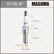 Свеча зажигания Masuma Iridium+Platinum с иридиевым/платиновым электродом, арт. S135IP