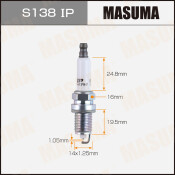Свеча зажигания Masuma Iridium+Platinum с иридиевым/платиновым электродом, арт. S138IP