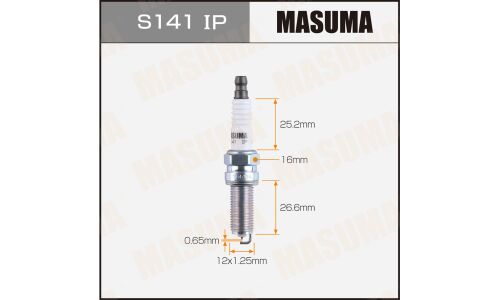 Свеча зажигания Masuma Iridium+Platinum с иридиевым/платиновым электродом, арт. S141IP