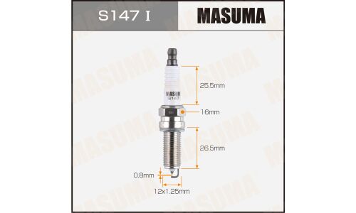 Свеча зажигания Masuma Iridium LKR6AIX с иридиевым электродом, арт. S147I