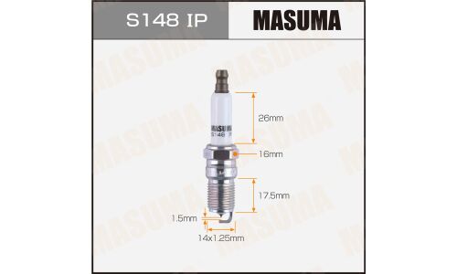 Свеча зажигания Masuma Iridium+Platinum с иридиевым/платиновым электродом, арт. S148IP