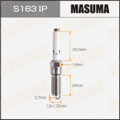 Свеча зажигания MASUMA IRIDIUM+PLATINUM (ILNFR9B7G)