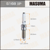 Свеча зажигания MASUMA IRIDIUM+PLATINUM (SILZKER8A8E)