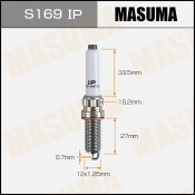 Свеча зажигания MASUMA IRIDIUM+PLATINUM (SILKGR9A7ES)