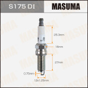 Свеча зажигания MASUMA DOUBLE IRIDIUM (LDK8RTIP)