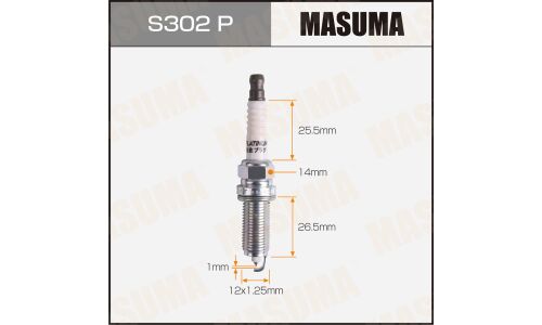 Свеча зажигания Masuma Platinum LZKAR6AP-11 с платиновым электродом, арт. S302P