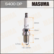 Свеча зажигания Masuma Double Platinum PFR7S8EG с платиновым электродом, арт. S400DP