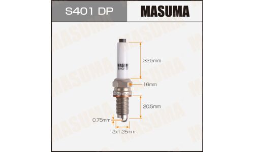 Свеча зажигания Masuma Double Platinum PKER7A8EGS с платиновым электродом, арт. S401DP