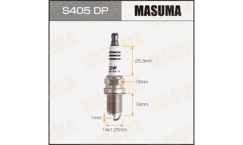 Свеча зажигания Masuma Double Platinum PFR6X-11 с платиновым электродом, арт. S405DP