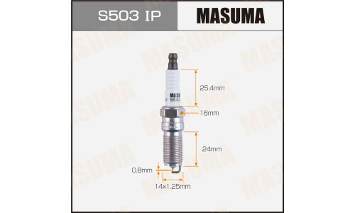 Свеча зажигания Masuma Iridium+Platinum с иридиевым электродом, арт. S503IP